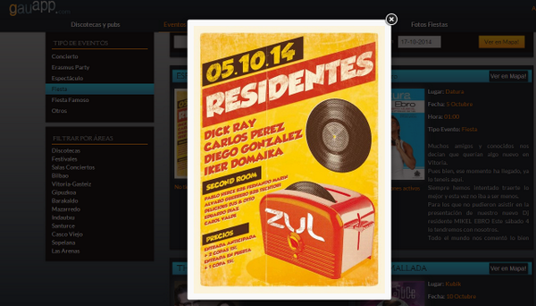 gauapp's tweet photo. Savia nueva este domingo en @ZUL08OFFICIAL ! #residentes + @herce92 @CValdemoro @DeliciousSchool @politoxicomico http://t.co/993ovaOJ31
