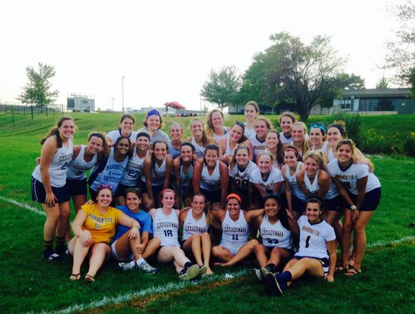 MUWLax's tweet photo. See you next year IU 👋, heading home to @MarquetteU! 💛💙 http://t.co/1i6K5zrTj3