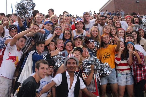 AudreySchanksta's tweet photo. Crazies 💙 @CHS_Indians @CHSLoudCrowd http://t.co/sO8EY8q5bU