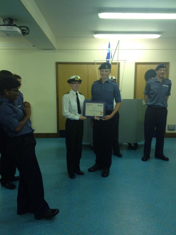 KafwinMclellan's tweet photo. Alex receiving his Jack Petchey award #sea cadets #TSStork #jack petchey #my son #proud mum http://t.co/BeFfzmj3MN