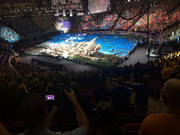 LDS young men &amp; women celebrating their newly remodeled Ogden Temple. We'll share their tribute tonight on KSL 5 News