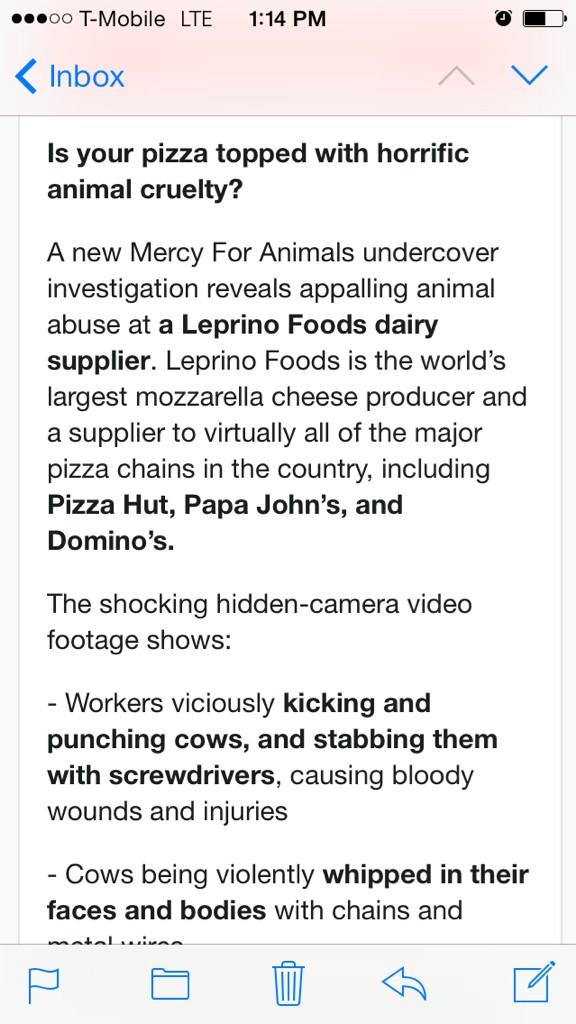 Berrysherry_'s tweet image. I can't even enjoy eating pizza anymore 💔😢 #poorcows #hastostop