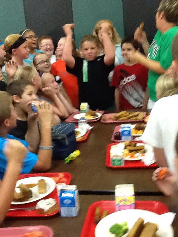 The eating contest was great fun. Nolan won!