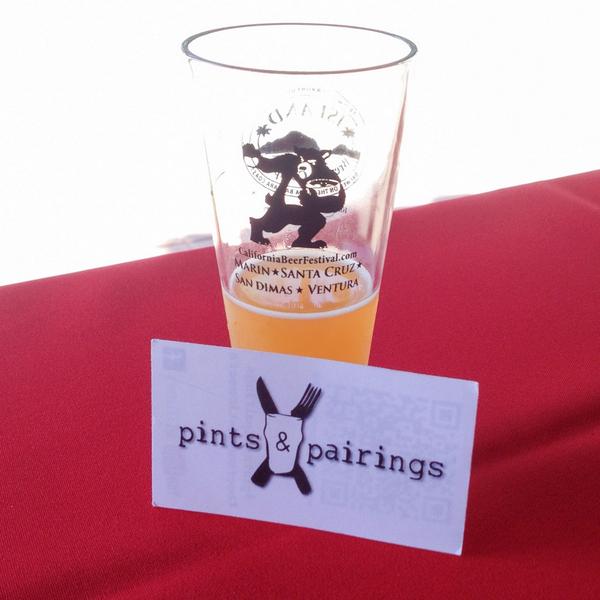 thecali4nian's tweet photo. Reppin' #pintsandpairings @CaliforniaBeerF from the #judgestable w/ @HopHeadSaid. If ur not here, ur missin' out. http://t.co/kfPXmlcynr