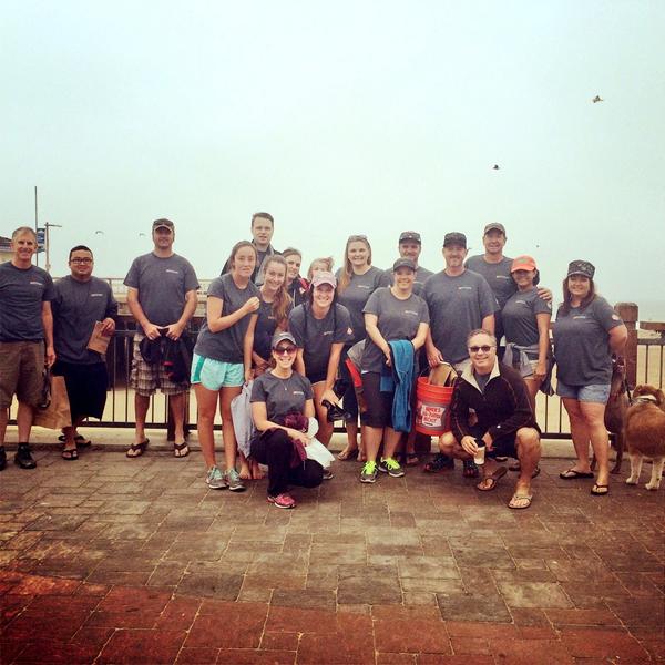 rrmdesigngroup's tweet photo. RRM participated in the #CoastalCleanupDay at #pismobeach collecting over 100lbs of trash! http://t.co/E2zwu8kjZx