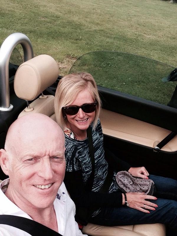 fionalprice's tweet photo. Me and my lovely boy in the sports car #somuchfun #midlifecrisis http://t.co/B96Wv98U6j
