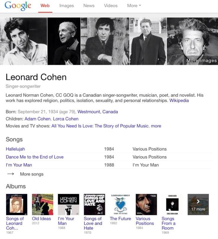 Happy 80th birthday, Leonard Cohen. Thank you for the new album - a gift to the world. 
