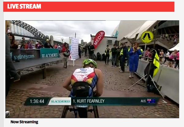 kurtfearnley's tweet photo. Great run!! ThanksRT @dailytelegraph: Congratulations @kurtfearnley @BSRF14 #BSRF14 >> http://t.co/0k6NugrxAk http://t.co/gHokrbotes