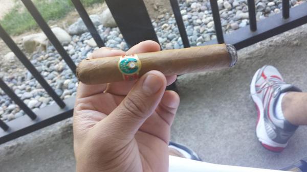 Enjoying this smooth Nat Sherman smoke.