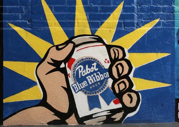 Slate's tweet photo. All-American beer Pabst Blue Ribbon is being sold to the Russians: http://t.co/RbVSjn4WVV http://t.co/RNB3IkkEA7