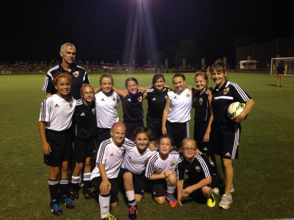 Thank you to the Orange Fire U11-12 girls soccer team for participating in tonight's halftime scrimmage.