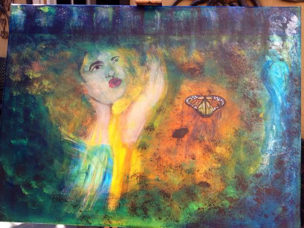 thePatriciaRae's tweet image. I've Been painting. #methodmadness #preparingforroleofalifetime @FrankeyDey @Riddler42