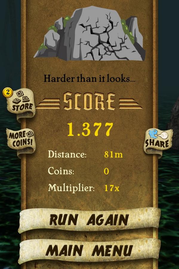 juliancho0327's tweet photo. I got 1.377 points while escaping from demon monkeys. Beat that! http://t.co/DCCKF1BReY #TempleRunbb http://t.co/KaFKDnJ5pA