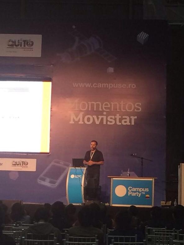 cpecuador's tweet photo. En el main stage última ponencia destacada con Mark Rogers y sus consejos para emprendedores. #CPQuito4 http://t.co/b2K3jlb2pl