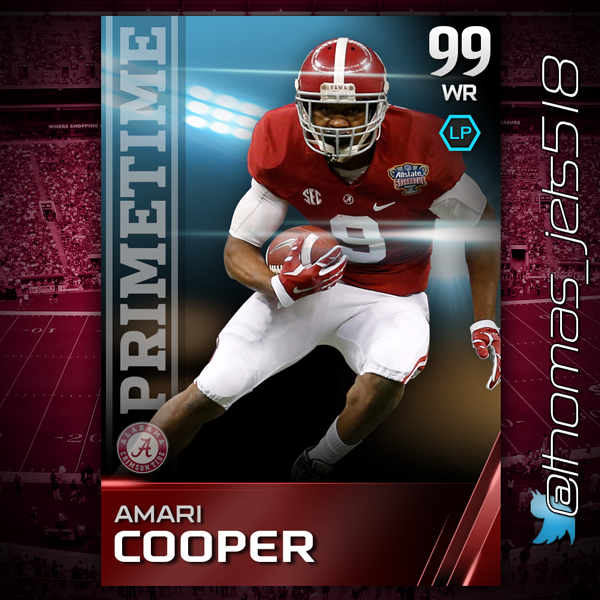 MaddenGraphics's tweet photo. Primetime Amari Cooper
Made for: @thomas_jets518 
Artist: @mut_leo http://t.co/3hjEOQGnpW