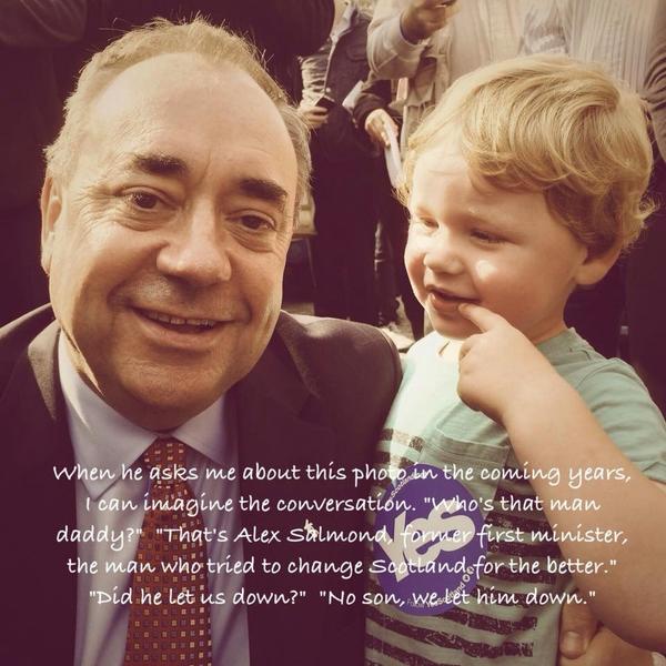 JRCoggs's tweet photo. @AlexSalmond you took the time last week to pose with my friend's young son. His words echo my sentiments http://t.co/Mv8meLBVWP