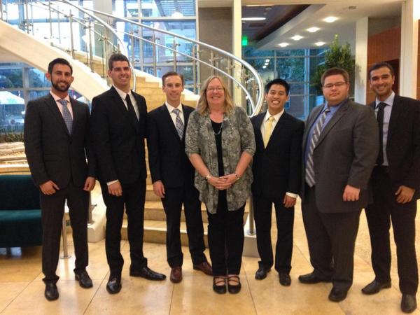 ChapmanESLS's tweet photo. .@brennansports and @CSelters advance to the finals as the #1 seed in the @TJSLSportsLaw negotiation competition http://t.co/ZLyMiWaZIQ