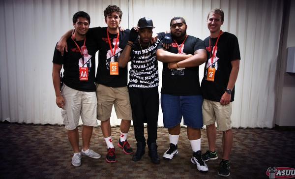 sione_lui's tweet photo. Just postin up with @bobatl up at the U! He did such a bomb job at #Redfest2014 http://t.co/tL4x3R3yCN