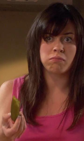 cumbercookie87's tweet photo. Here is Gwen Cooper with a pickle. http://t.co/jVUdEEemAr