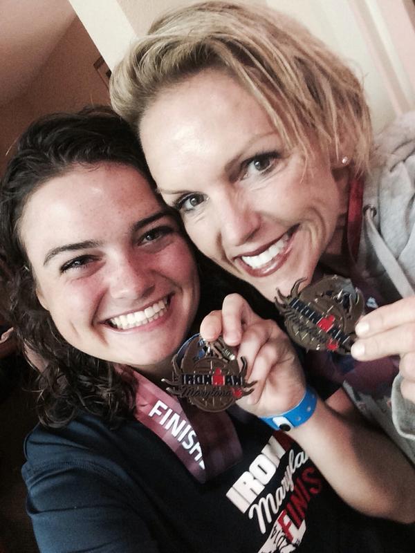 SRGoodnight345's tweet photo. I AM AN IRONMAN. They even gave us these shiny things to prove it #IMMaryland http://t.co/Zac7KLBTR3