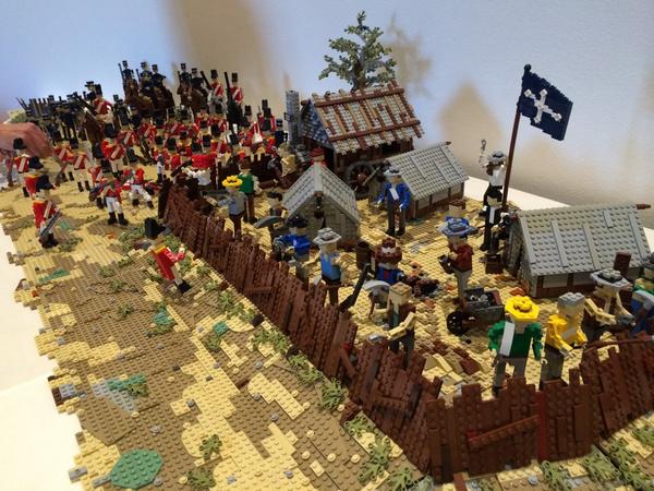 #lego #eureka stockade under construction by #insidethebrick
