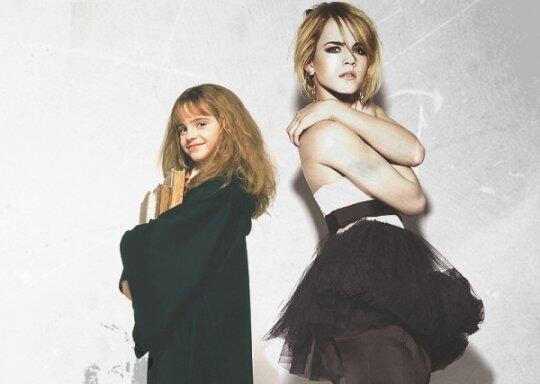 ThenNowWow's tweet image. Emma Watson