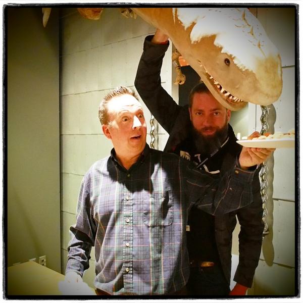 peopleofyyc's tweet photo. Sharkasaurus eats truffles @chefkenny #ciff2014 #workshopyyc #sharkasaurusweek http://t.co/wnnqdpeJBQ