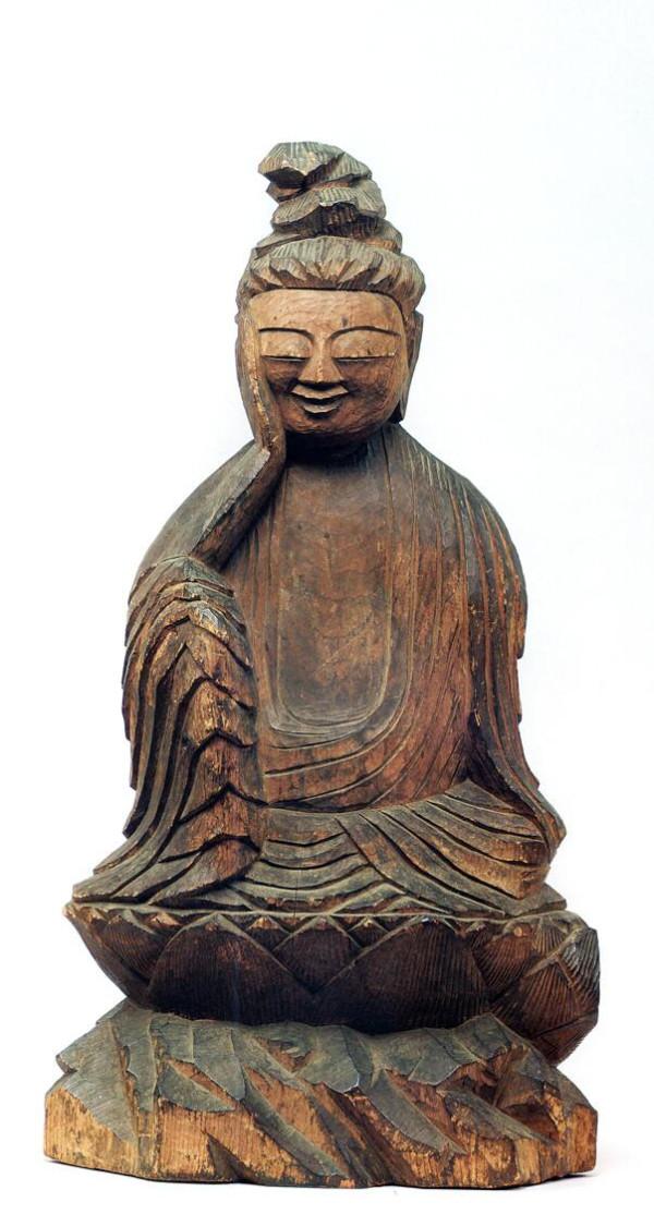 円空如意輪観音菩薩像：岐阜県にある東山神明神社蔵の円空仏。東京国立