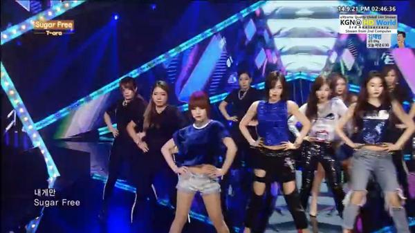 Jingtato's tweet photo. T-ara's SugarFree performance on Inkigayo 21/09/14
#티아라 . #슈가프리 http://t.co/Hfex0iqOND