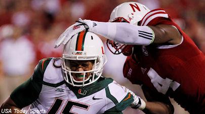 Sean_Callahan's tweet photo. Miami and Nebraska gave us one to remember on Saturday night: https://t.co/bsLQGczaqs http://t.co/rCCipBM8Zv