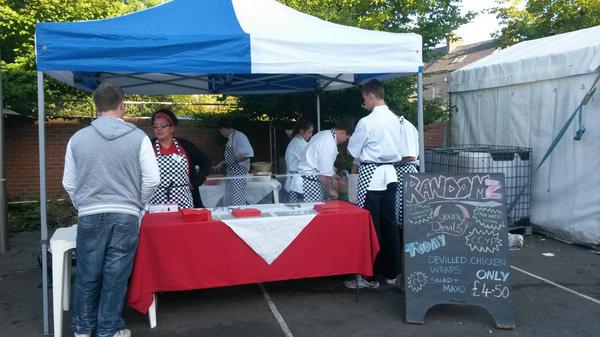 RandomzSF's tweet image. Final preparations until gates open @afoodfestival