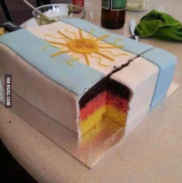 German fans really know how to rub it in…