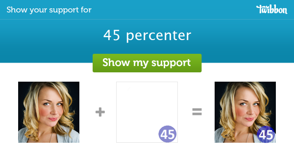 wallacebut's tweet photo. Please help support 45 percenter, add a #Twibbon now! http://t.co/iz3JC3vNHd http://t.co/scPqdX841z