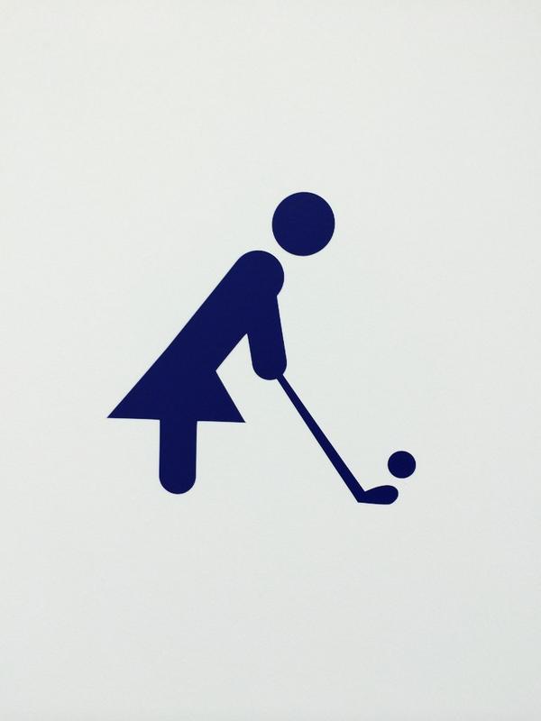 The best male and female toilet signs I've seen for a while. #RyderCup
