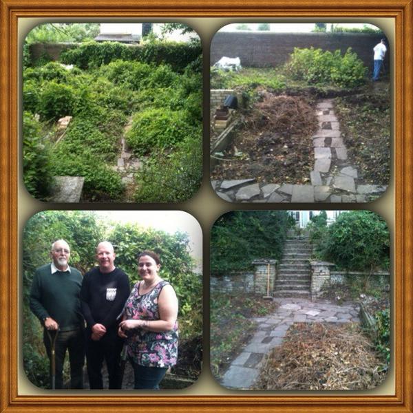 Finding lots of paths the more we clear in the Garden makeover <a href="/BridgendCarers/">Bridgend Carers</a> @Lynn__Young <a href="/Tesco_Wales/">Tesco Newyddion Cymru / Tesco Wales News</a>