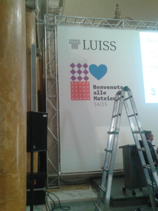 Ormai ci siamo... #workinprogress #welcomeLUISS @UniLUISS