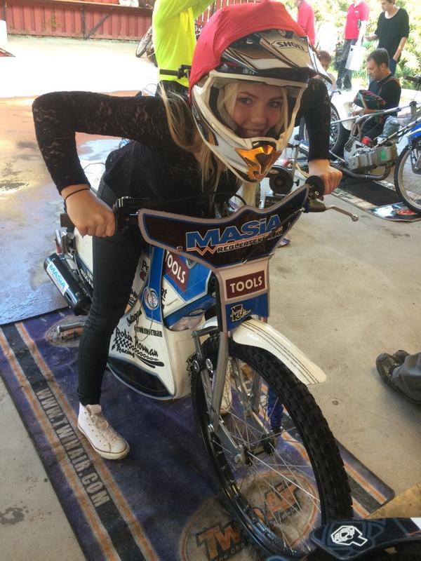 Practicing today and it went very good!! My girlfriend is very psyched to try it!!😁🏁👍