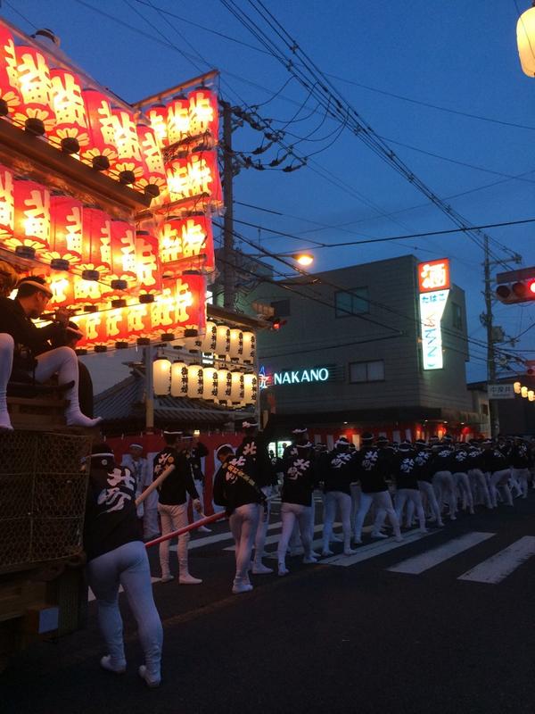 styledn's tweet photo. 試験曳きお疲れ様でした！
本祭もがんばってください！ http://t.co/PT0IdNzzNc