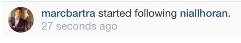 ipadliam's tweet photo. so marc bartra just followed niall and i don't know how to feel about this, i bet niall is fangirling http://t.co/rhzlafBjcG
