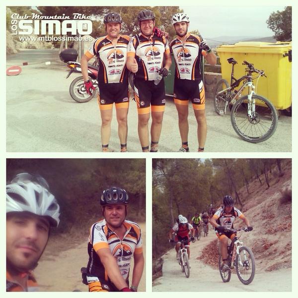 mtblossimao's tweet photo. Tres compañeros estuvieron ayer en la VI Marcha de #Abarán #Murcia!!! #MTB #BTT Pedro, Ciu y @SIMBA5002 http://t.co/nkAri5KOgt