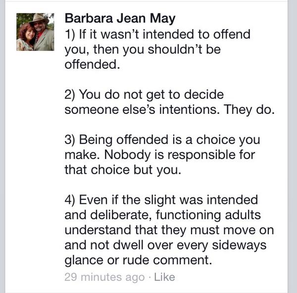 Is there a post more wrong then this one?