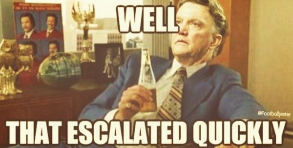 unclebanter's tweet photo. 61 Mins: Leicester 1-3 Man United

83 Mins: Leicester 5-3 Man United http://t.co/uVnAThnKUE
