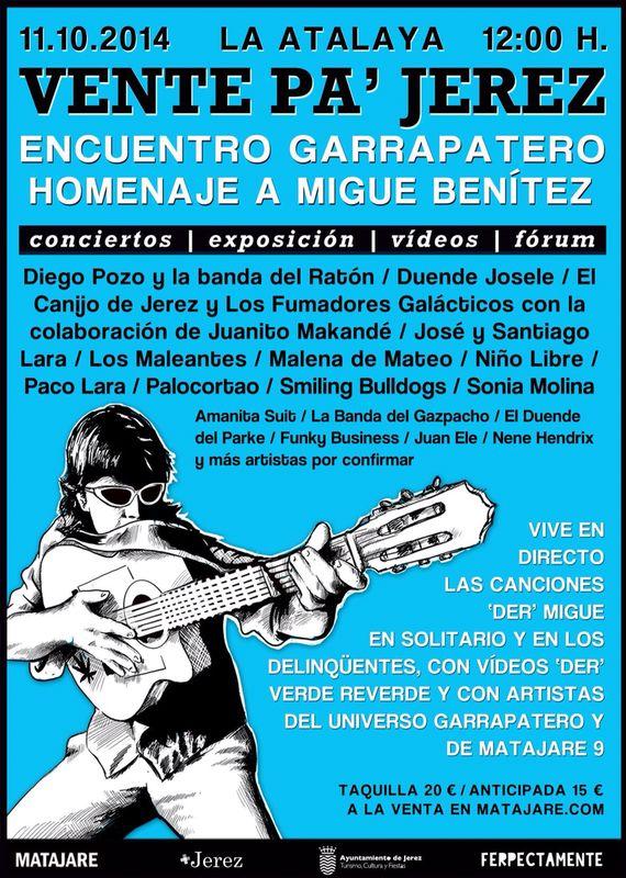 ElCanijodeJerez's tweet photo. Aunque siempre nos acordemos del Migue,el 11 de Octubre será un buen día pa juntarnos los garrapateros y brindar x él http://t.co/wy6gXSlxfO