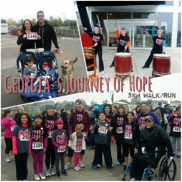 VirginRadioWPG's tweet photo. @lti103 joins the fun at Georgia's Journey of Hope 5K run/walk all in support of #SMACanada research! #GJOH http://t.co/Wp8HgOyhfT