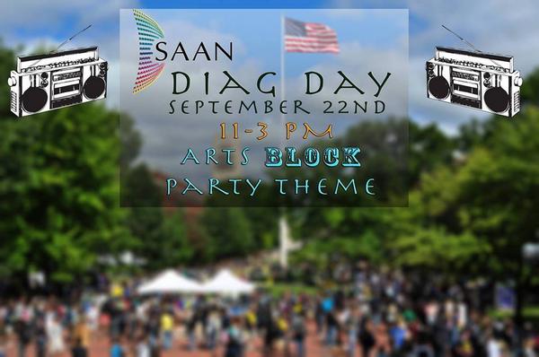 UM_SAAN's tweet photo. Diag Day 2014! Check out several of the amazing South Asian orgs on campus!  #saanmorethanaweek #artsblockparty http://t.co/HHfjNm5UH5