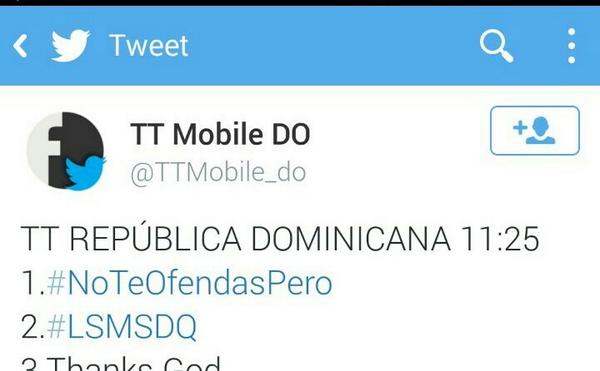 xiomifrias's tweet photo. Vamos #2 en TT con #LSMSDQ @LSMSDQ .... vamo' arriba!! @patciacosta @michaeljacobo @jcheco59 @tami352 http://t.co/sprhjYaE1g