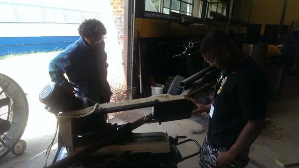 chapelhillffa's tweet photo. The boys are hard at work building Ag mech projects for the CH-REL Ag Mechanics Show. http://t.co/zD9255RoUf