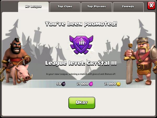 CameronTheClash's tweet photo. @Daddy_Clash @jrod12399 @LostPhoenixClan @Peter17Dollars finally hit crystal thanks to jeff 😄😄😄😄 http://t.co/0xugVUt5TW