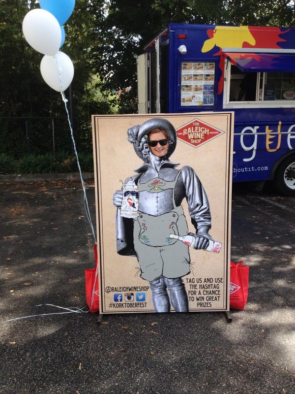 LynnCPercival4's tweet photo. Having a great time at the @RaleighWineShop #korktoberfest. http://t.co/WSCXS2MBbB