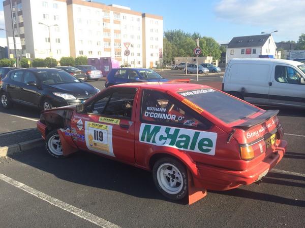 Great return for John Warren &amp; <a href="/EI_ROC/">Ruthann O'Connor</a> -good old fashion they left wing in ditch &amp; finished 18th O/A #clarestages